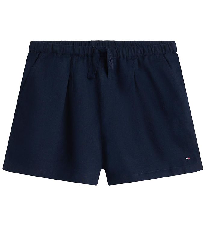 Tommy Hilfiger Shorts - Hør/Bomuld - Dark Night Navy