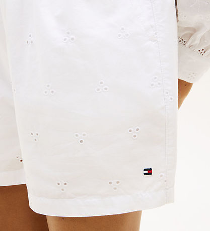 Tommy Hilfiger Shorts - Broderie Anglaise - White