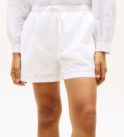 Tommy Hilfiger Shorts - Broderie Anglaise - White
