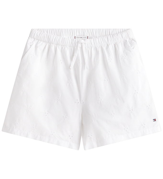 Tommy Hilfiger Shorts - Hulmønster - Hvid