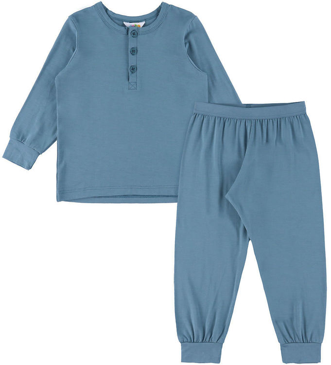 Joha Nattøj - 2-delt - Bambus - Blå