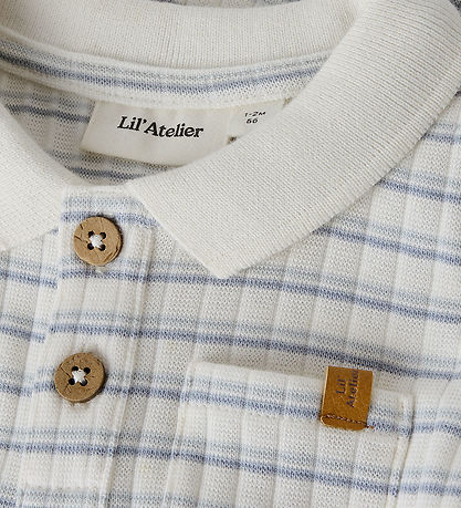 Lil Atelier Polobody k/æ - Slim - NbmHaldur - Coconut Milk/Dusty