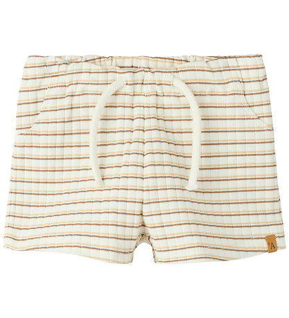 Lil Atelier Shorts - Loose - NbmHaldur - Coconut Milk/Coca Mocha