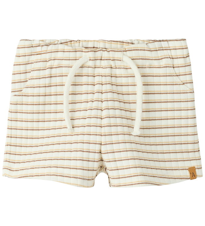 Lil Atelier Shorts - Loose - NbmHaldur - Coconut Milk/Coca Mocha