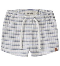 Lil Atelier Shorts - Loose - NbmHaldur - Coconut Milk/Dusty Blue