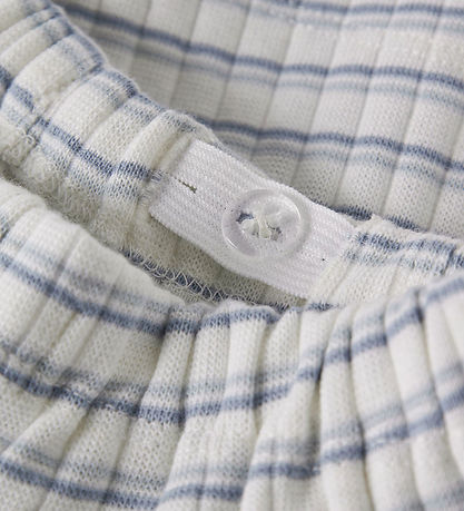 Lil Atelier Shorts - Loose - NbmHaldur - Coconut Milk/Dusty Blue