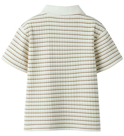 Lil Atelier Polo - Loose - Rib - NmmHaldur - Coconut Milk/Coca M