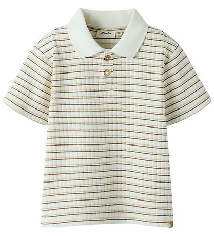 Lil Atelier Polo - Loose - Rib - NmmHaldur - Coconut Milk/Coca M