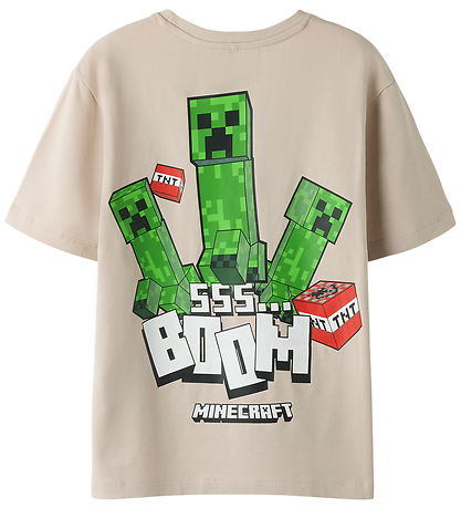 Name It T-shirt - Minecraft - NkmAsant - Chateau Gray