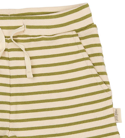 Petit Piao Shorts - Modal - PpSky - Mosstone Striped