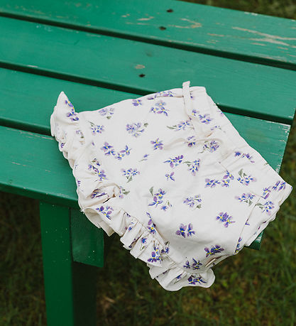 Petit Piao Shorts - PPStar Shorts Frill - Eggnog Viola AOP