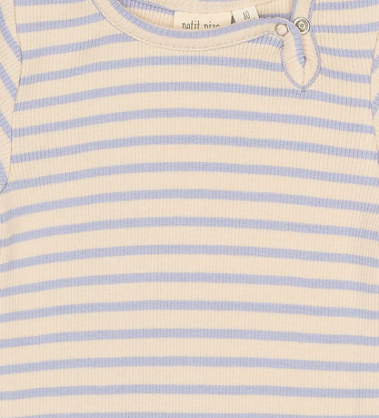 Petit Piao Body k/æ - Rib/Modal - PpSky - Cosmic Sky Striped