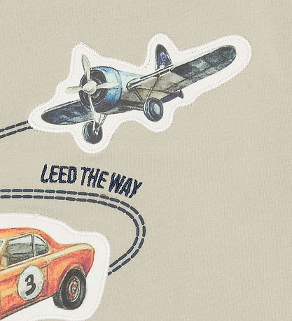 Hust and Claire T-shirt -  HCAnton Retro Road - Greene Stone