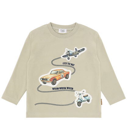 Hust and Claire T-shirt -  HCAnton Retro Road - Greene Stone