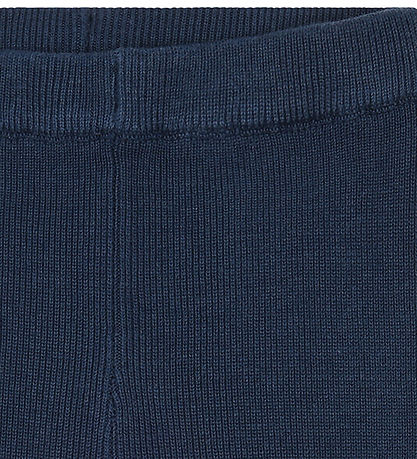 Hust and Claire Leggings - Bomuld/Bambus - HCLui Knit Rib - Blue