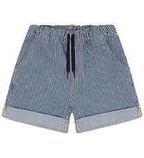 Hust and Claire - Shorts - HCHans Yd stripe - Blue Denim
