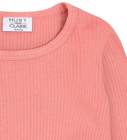 Hust and Claire T-shirt -  HCAlma Solid Rib - Sorbet