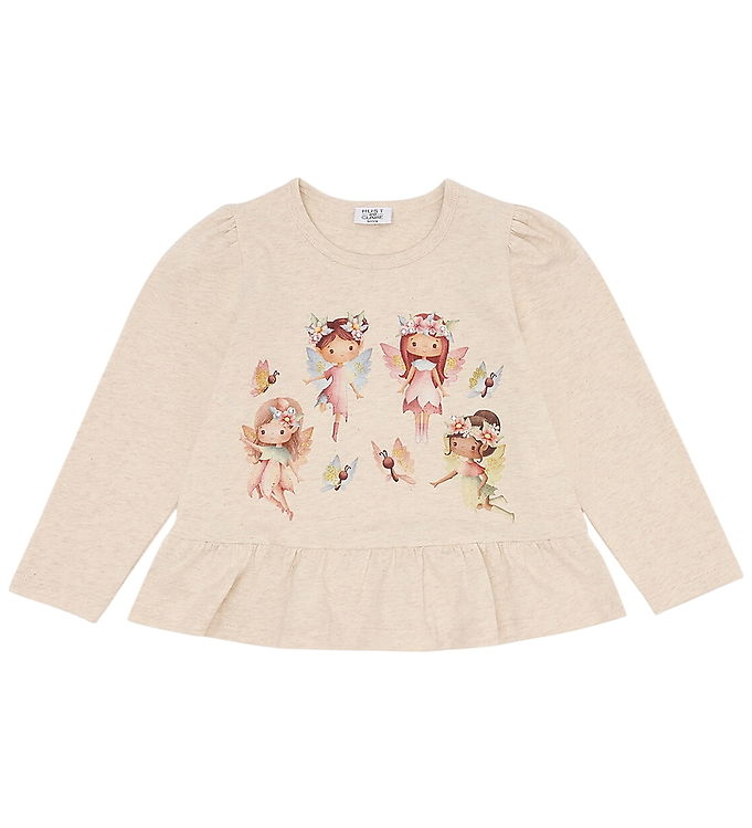 Hust and Claire Bluse - HCAlma Spring fairies - Wheat Melange