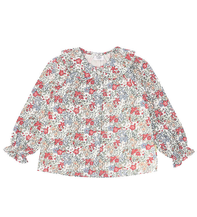 Hust and Claire Skjortebluse - HCRoselyn Seersucker - Ivory m.