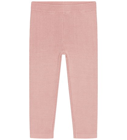 Hust and Claire Leggings - Bomuld/Bambus - HCLui Knit Rib - Dust