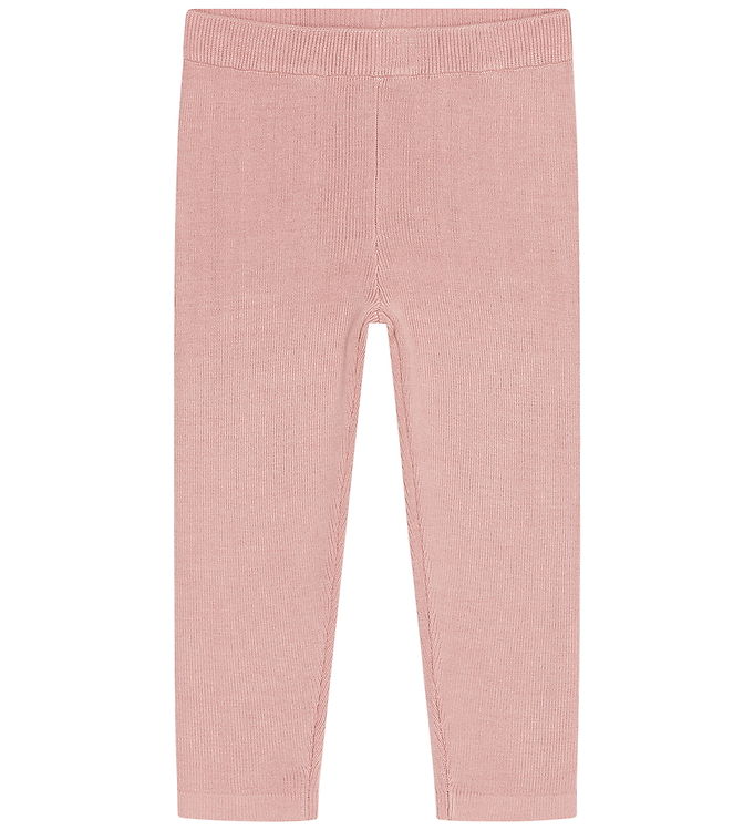Hust and Claire Leggings - Bomuld/Bambus - HCLui Knit Rib - Dust