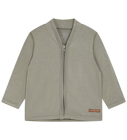 Hust and Claire Cardigan - HCCurd Solid Zip - Seagrass