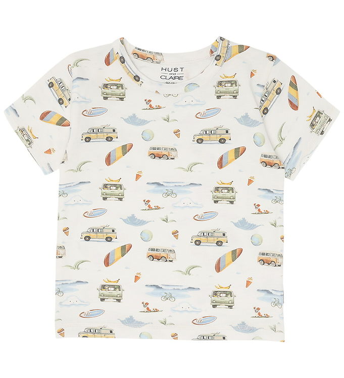 Hust and Claire T-shirt - HCAugust Excursion - Ivory