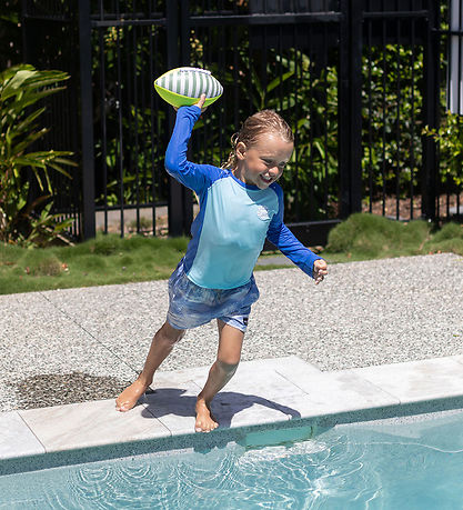 SunnyLife Fodbold - Neoprene Football - Tides Out Citrus