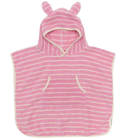 SunnyLife Håndklæde m. Hætte - Cotton Candy/Pink Stripe