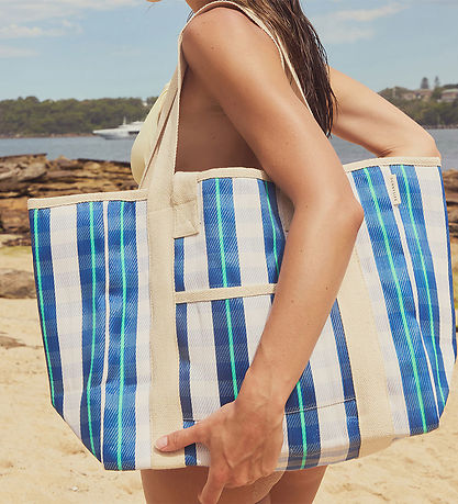 SunnyLife Strandtaske - Nylon CoolerTote La Mer Blue Neon