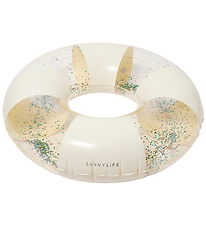 SunnyLife Swim Ring - Cotton Candy Glitter Stripe