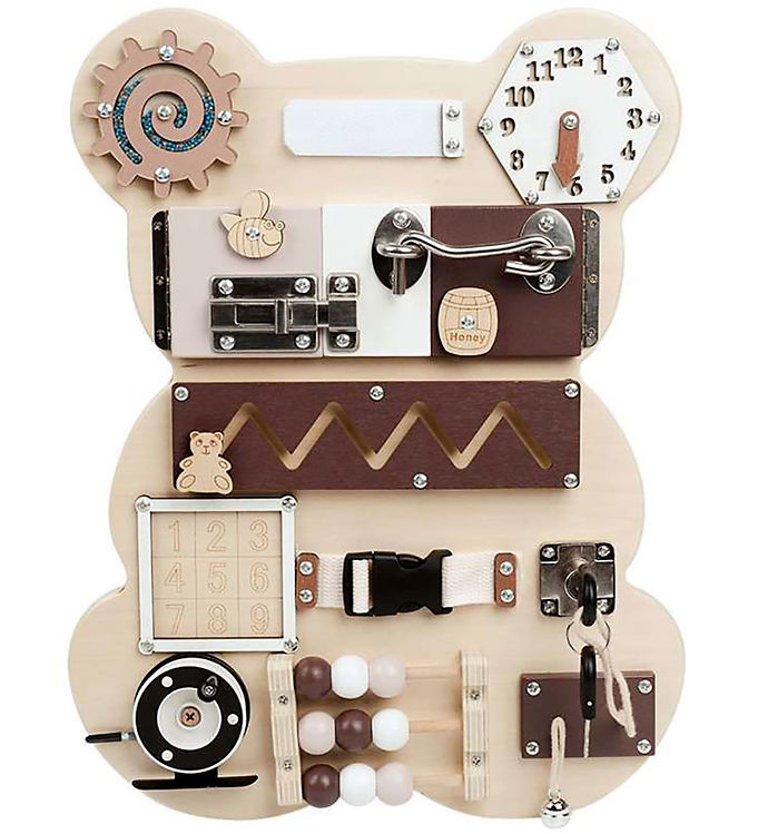 Hemmingsen Kids Aktivitetstavle - 42 cm - Busy Board - Bjørn