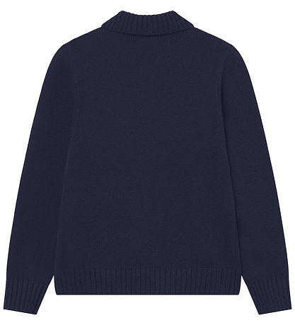 Les Deux Bluse - Brad - Strik - Dark Navy Blue