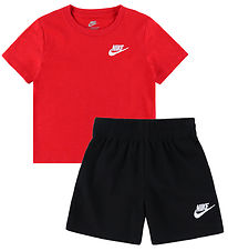 Nike Shortssæt - t-Shirt/ Shorts - University Red/ Black