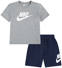 Nike Shortssæt - t-Shirt/ Shorts - Midnight Navy/ Grey