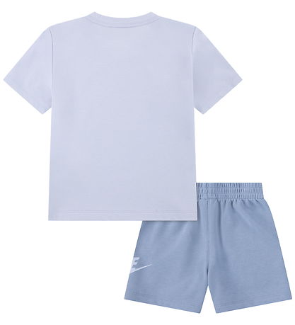Nike Shortssæt - T-shirt/ Shorts - Work Blue