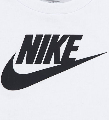 Nike Shortssæt - T-shirt/ Shorts - Black/ White