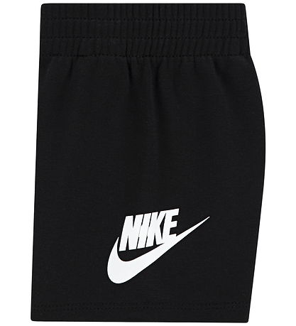 Nike Shortssæt - T-shirt/ Shorts - Black/ White