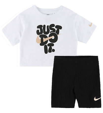 Nike Shortssæt - T-shirt/ Shorts - Black
