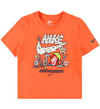 Nike T-shirt - Turf Orange w. Print