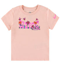 Nike T-shirt - Floral - Arctic Orange