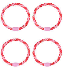 Name It Elastic Hair Bands - 4-Pack - NkfJolena - Pink Drink/POI