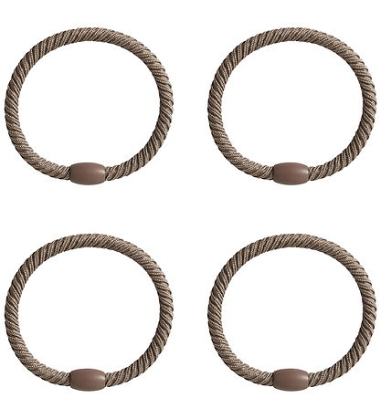 Name It Hårelastikker - 4-pak - NkfJolena - Brown Lentil