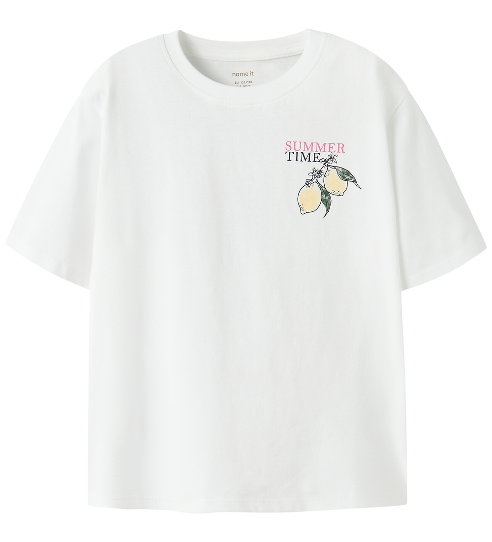 Name It T-Shirt - NkfHana - Bright White - Name It - 6 Jahre (116) - T-Shirts