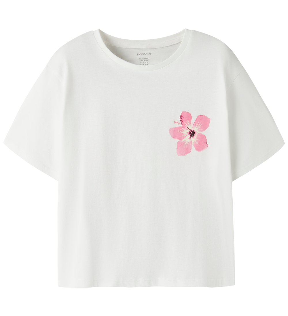 Name It T-Shirt - NkfHao - Bright White - Name It - 6 Jahre (116) - T-Shirts