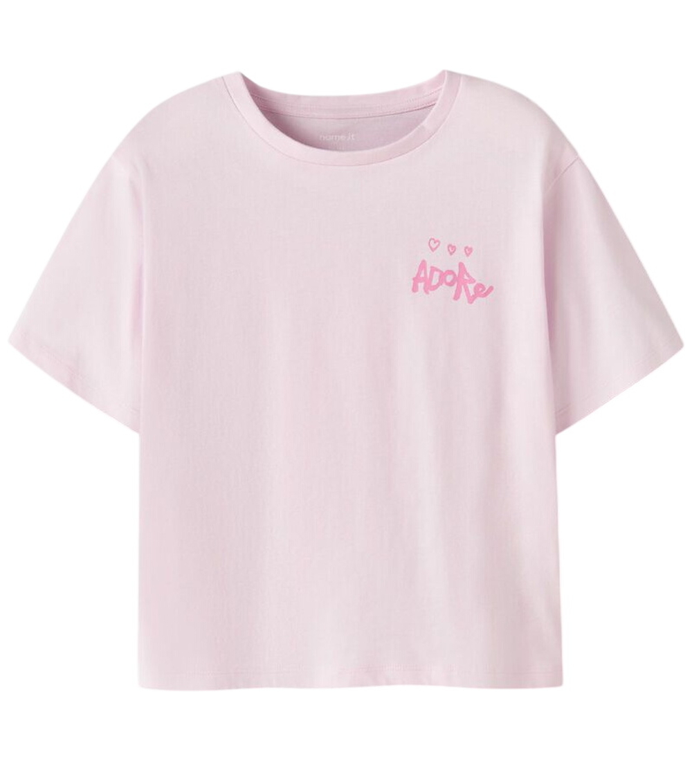 Name It T-Shirt - NkfHao - Cradle Pink - Name It - 7-8 Jahre (122-128) - T-Shirts