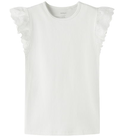 Name It Top - Rib - NkfHavelle - Bright White