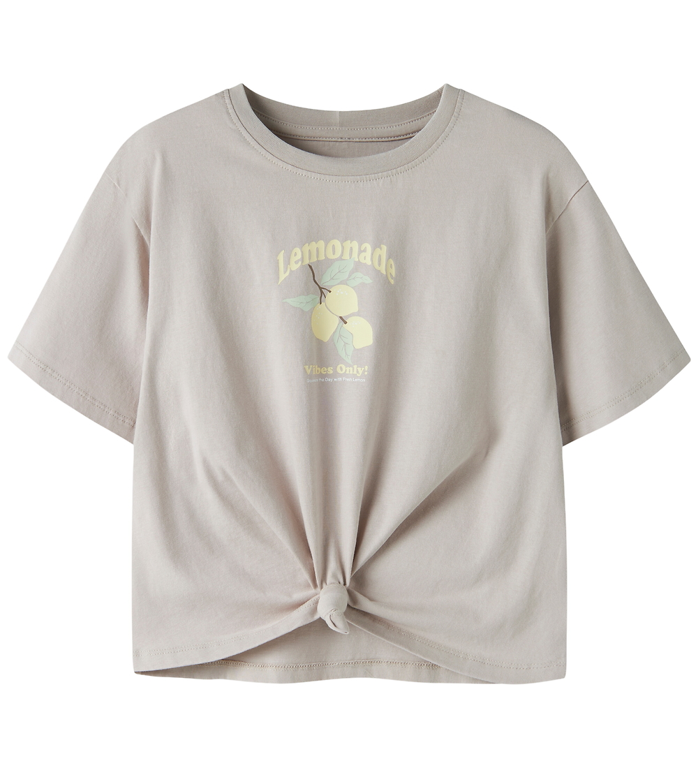 Name It T-Shirt - NkfHasel - Chateau Grey - Name It - 9-10 Jahre (134-140) - T-Shirts