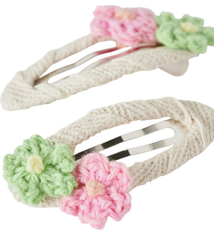 Name It Hårspænder - 2-pak - NmfJoflower - Pink Drink