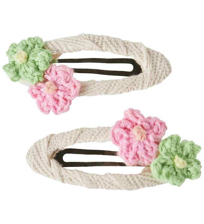 Name It Hårspænder - 2-pak - NmfJoflower - Pink Drink